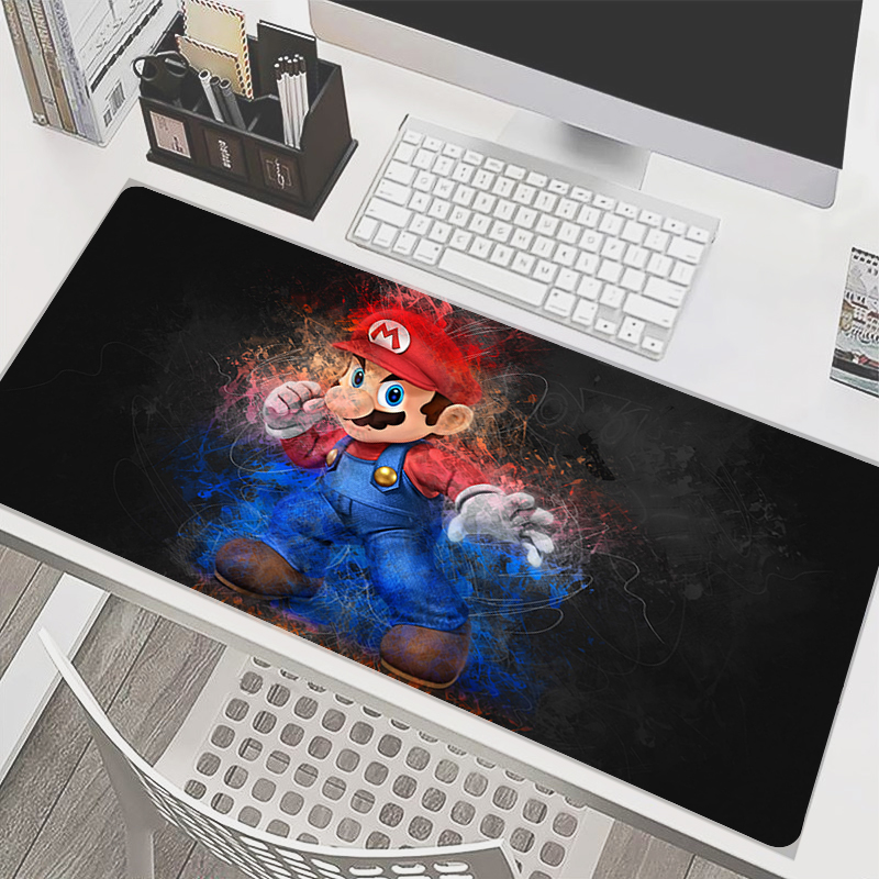 Laptop Accessories Cool - 90x40cm Mouse Pad M-Mario Anime Gamer