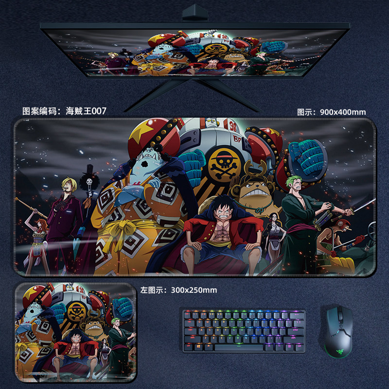 Laptop Accessories Mouse - Anime ONE PIECE Leather Mouse Pad