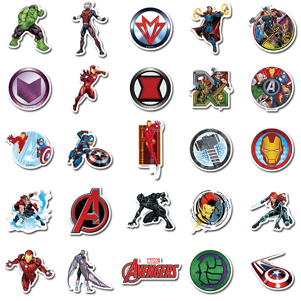 New 50pcs Marvel Stickers Anim - Laptop Accessories Gifts For Men reseña y precio
