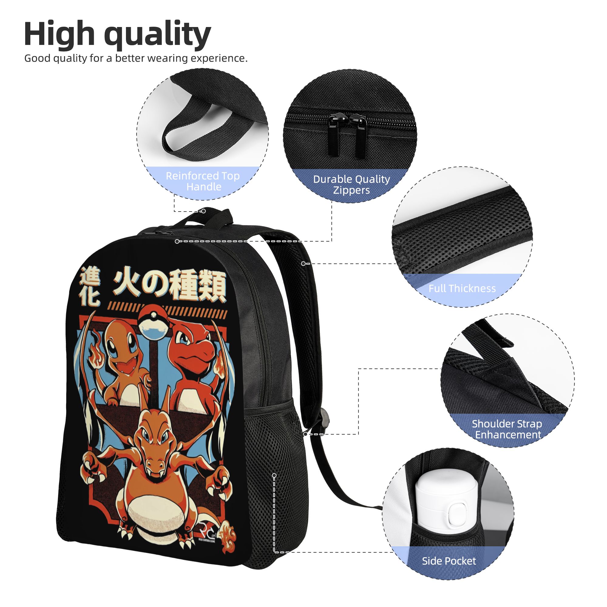 Pokemon Classical Backpack Spo - Laptop Accessories Bag For Men reseña y precio