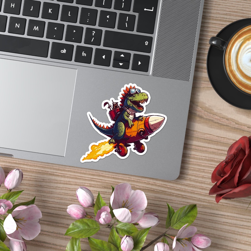 Dinosaur On Rocket Unique Must - Laptop Accessories You Must Have reseña y precio