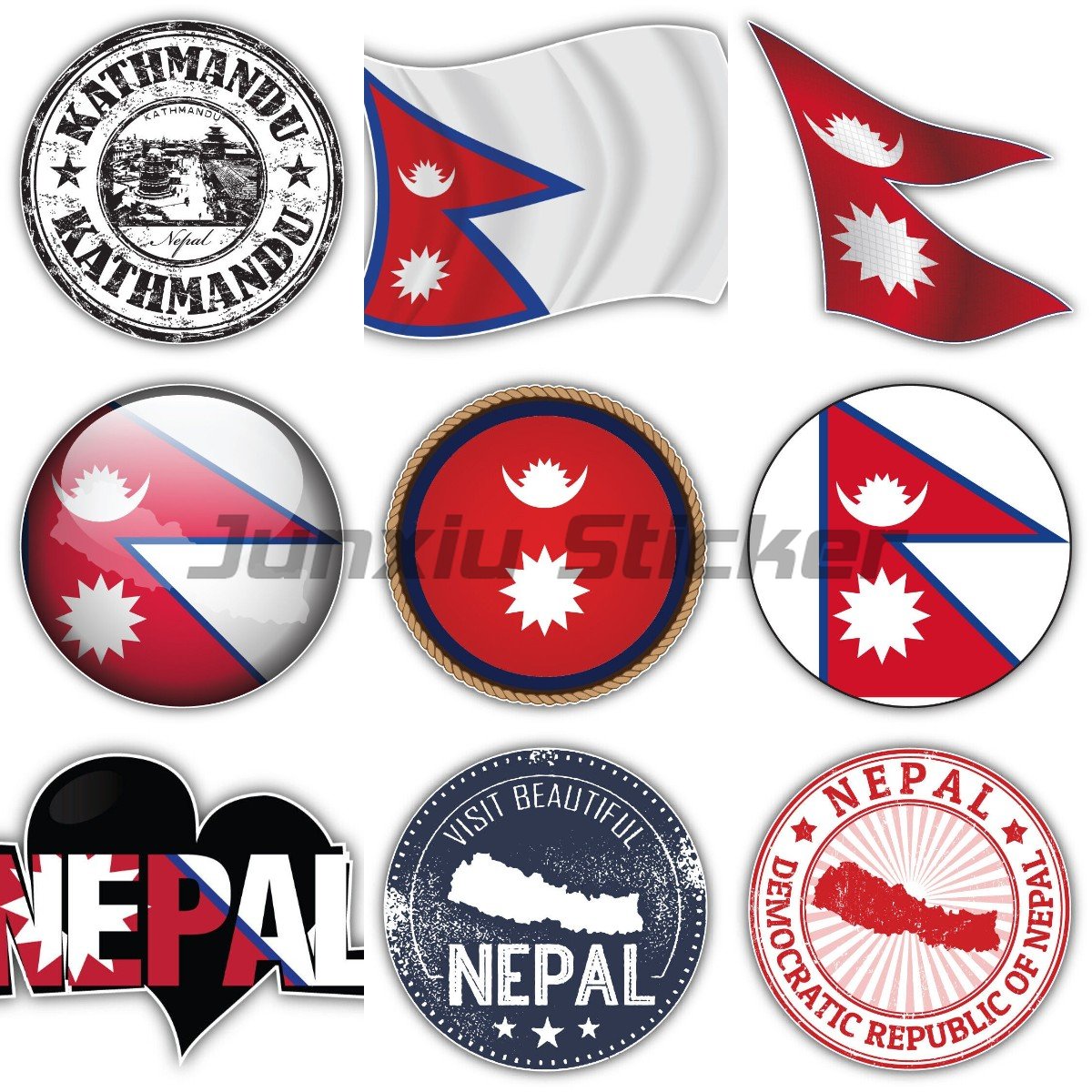 Nepal Flag Bumper Vinyl Bicycl - Laptop Accessories In Nepal reseña y precio