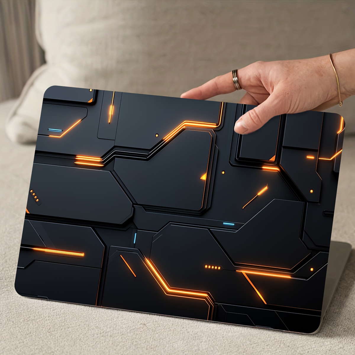 2 Pieces Cyberpunk Geometric P - Victus Laptop Accessories reseña y precio