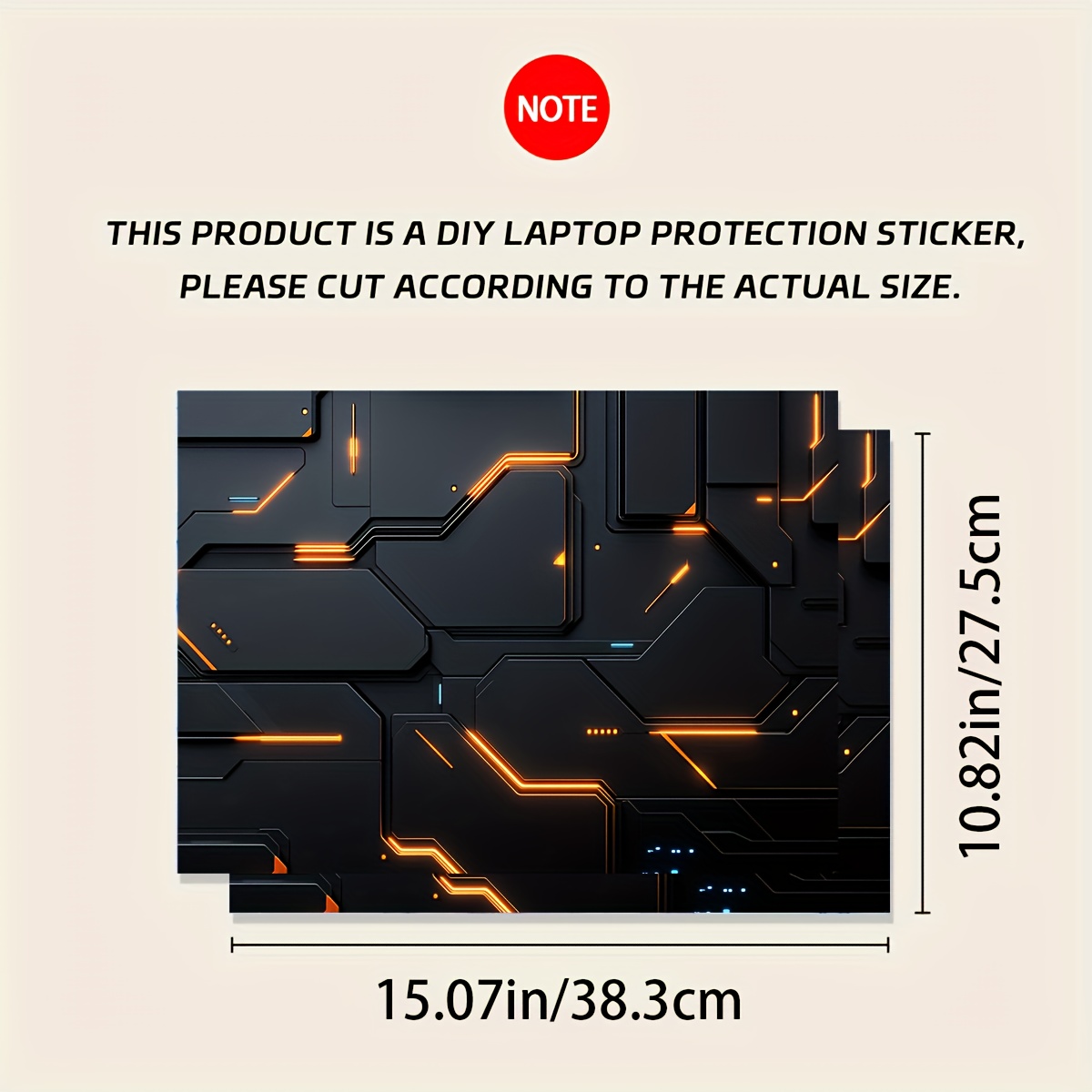 2 Pieces Cyberpunk Geometric P - Victus Laptop Accessories reseña y precio