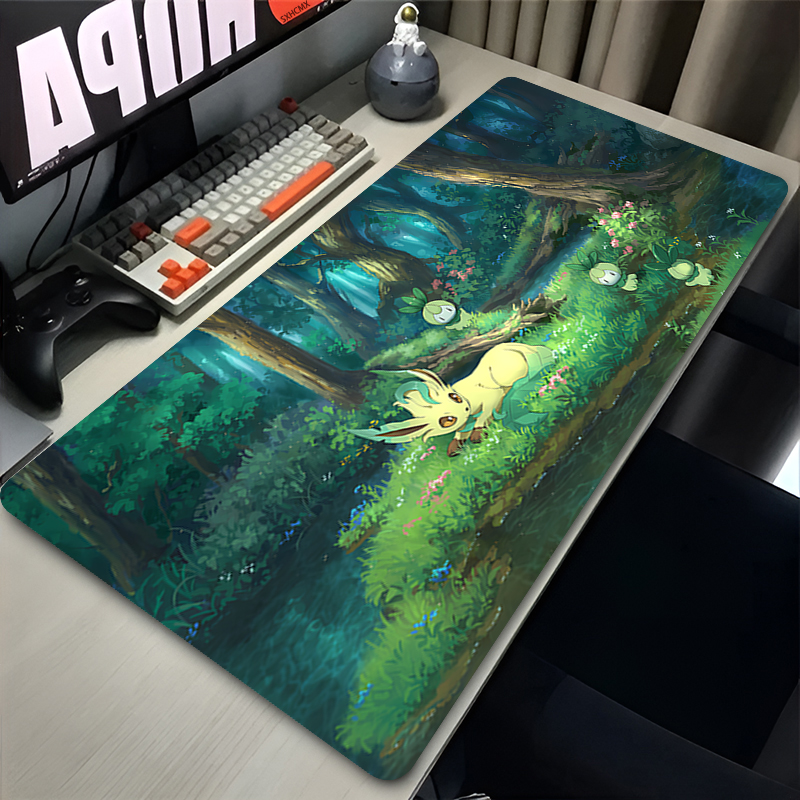 Mouse Pad Gamer P-pokemon Leaf - Laptop Accessories For Gaming reseña y precio