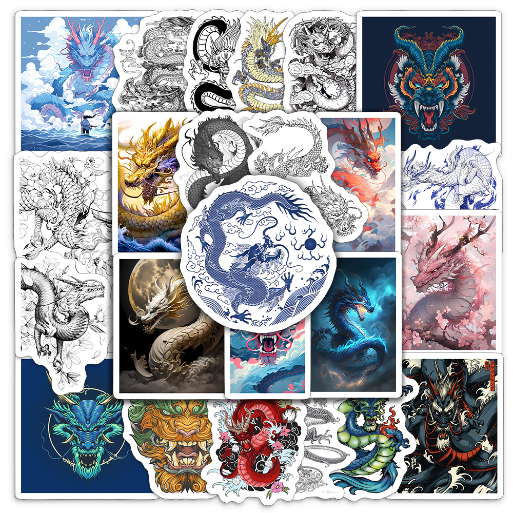 Cool Chinese Dragon Stickers D - Laptop Accessories Cool reseña y precio