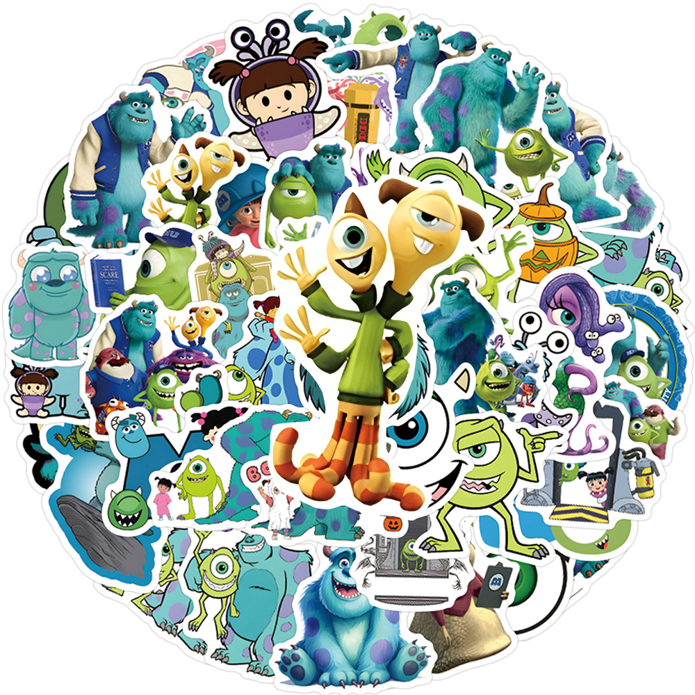 60pcs Disney Funny Anime Monst - Laptop Accessories Cool reseña y precio
